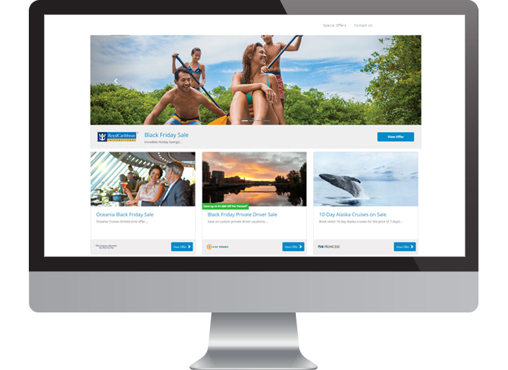 Leisure travel website